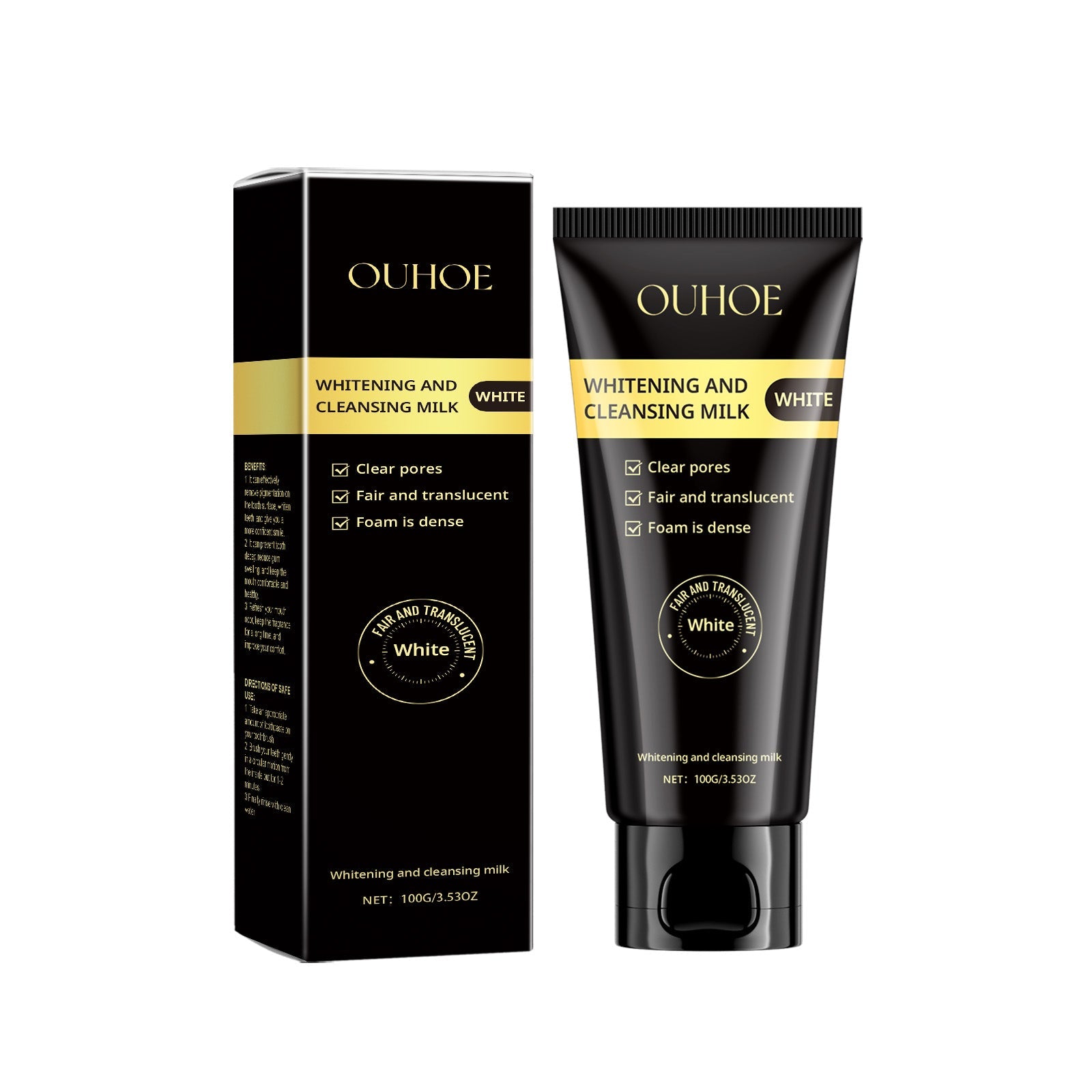 Ouhoe Nicotinamide Whitening Cleanser Deep Clean Hydrating Non-Tension Gentle Hydrating Whitening Moisturizing Cleanser - Korvel