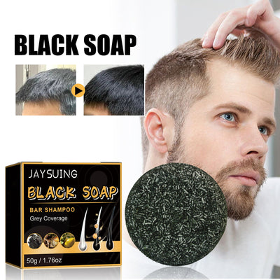 Shampoing au savon noir premium pour des cheveux forts et brillants