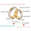 Vnox couple engagement ring for women men sand blasted - Korvel
