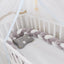 Coussin de Bumper de Lit Braid Knot pour Bébé de 100 cm Premium