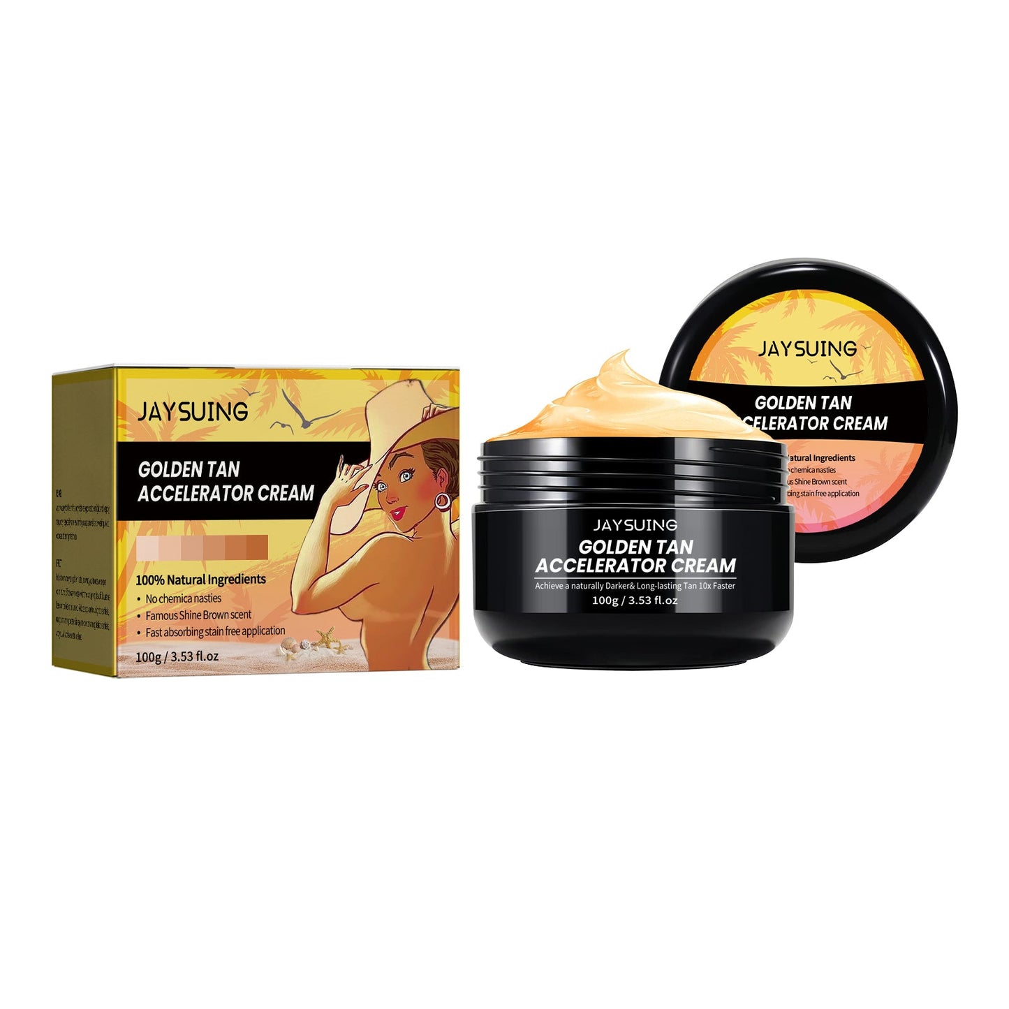 Premium Black Tanning Lotion for Sunbathing