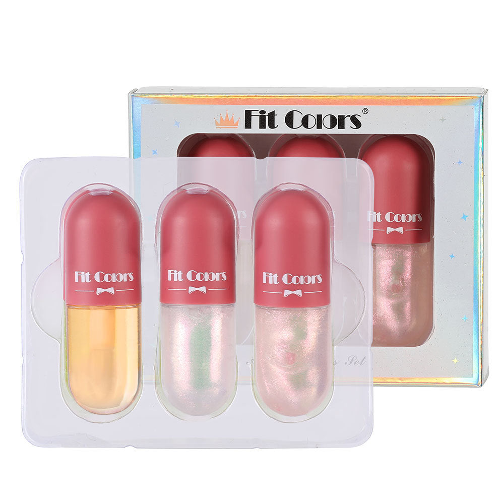 Conjunto de Brillo Labial Perlescente Rico - Hidratante y Humectante