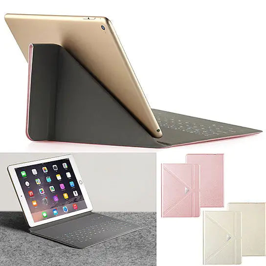 Funda Ultra Delgada para iPad con Teclado de Sensor Táctil y Soporte