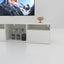 TV console with storage cabinet, 82.6-inch long LED TV stand with 31 mode switching lights (white, suitable for 75/80 inch TVs) - Korvel