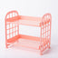 Double Storage Rack Kitchen Small Shelf Desktop Storage Rack Bathroom Sink Plastic Organizing Rack - Korvel