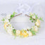 Corona de Flores de Hada Nupcial - Accesorio de Cabello de Tela Elegante