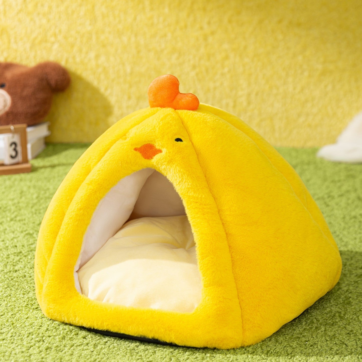 Cama para Mascotas Cozy Toast Bread para Gatos y Perros