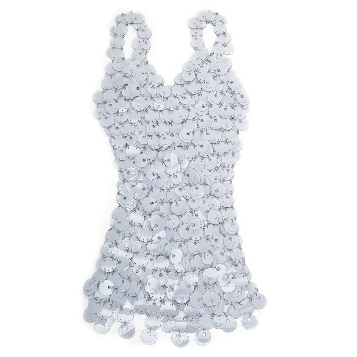 Trendy Hollow Sequin Suspender Skirt for Night Out