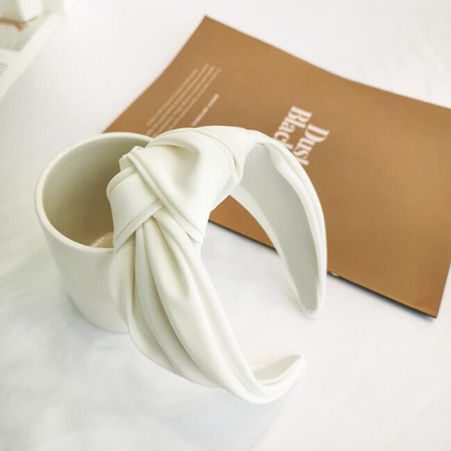 Premium Solid Color Wide Headband for Women