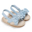 Baby Shoes Summer New 0-1 Year Old Rubber Sole Bow Sandals Toddler Shoes Baby Shoes - Korvel