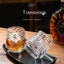 Shanhai glass whiskey cup personalized niche home wine cup mini wine glass beer cup - Korvel