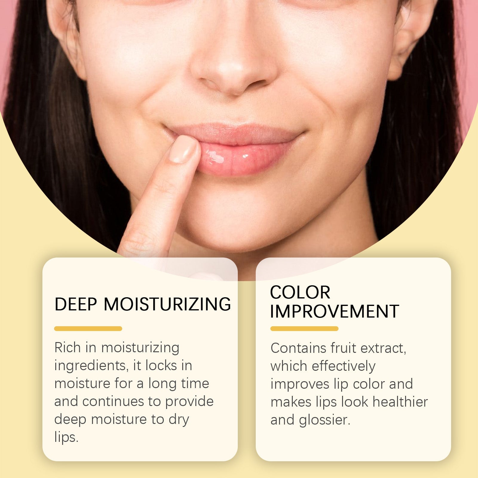Propolis Lip Mask, Fade Lip Lines, Anti-Crack Lip Balm Moisturizing Lip Care Lip Mask - Korvel