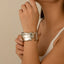Versatile Irregular Opening Bracelet in Metal Style