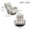 Adjustable head and waist game chair lounge chair in the living room 360 degree rotatable sofa chair - Korvel