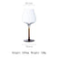 Elegant Black and Red Bow Tie Burgundy Wine Glass