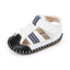Stitched Baby Sandals with Rubber Sole for First Steps