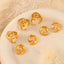 Bague en acier titane en forme de spirale