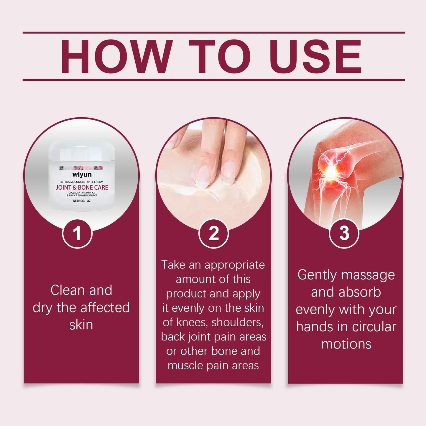 Joint Pain Relief Cream Relieves Knee, Shoulder, Neck And Back Muscle Pain Discomfort Body Care Cream - Korvel