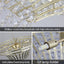 8-Light 23.6" Wide Crystal Waterfall Chandelier - Korvel