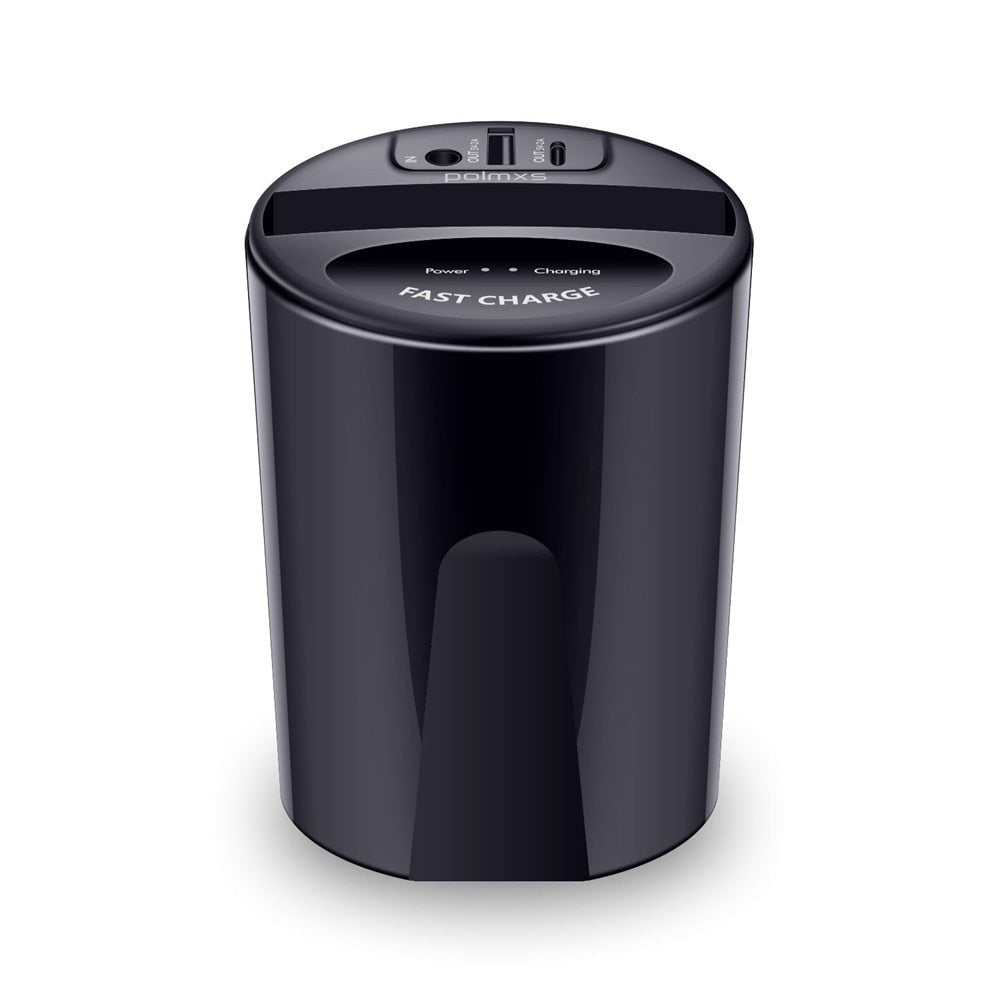 Chargeur de voiture sans fil 10W avec sortie USB