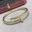 Precision Thick Plating Head and Tail Diamond Fashion Three-Circle Full Diamond Couple Bracelet - Korvel