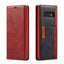 For Apple iPhone13 Calfskin Pattern External Card Simple Flip Phone Case Business Bracket - Korvel