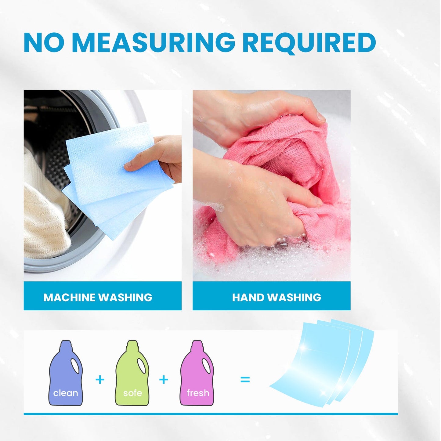 Feuilles de détergent à lessive premium pour un nettoyage en profondeur
