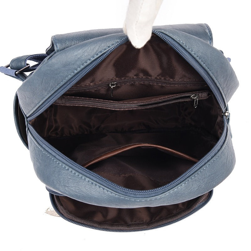 Backpack Women's Fashionable Travel Bag Trendy College Student Backpack - Korvel