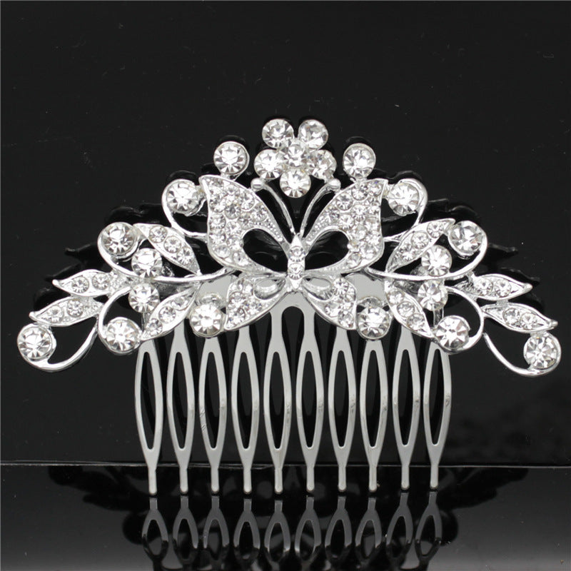 Wedding Dress Accessories Bridal Accessories Wedding Bridal Accessories Alloy Rhinestone Hair Combs Bridal Tiara - Korvel