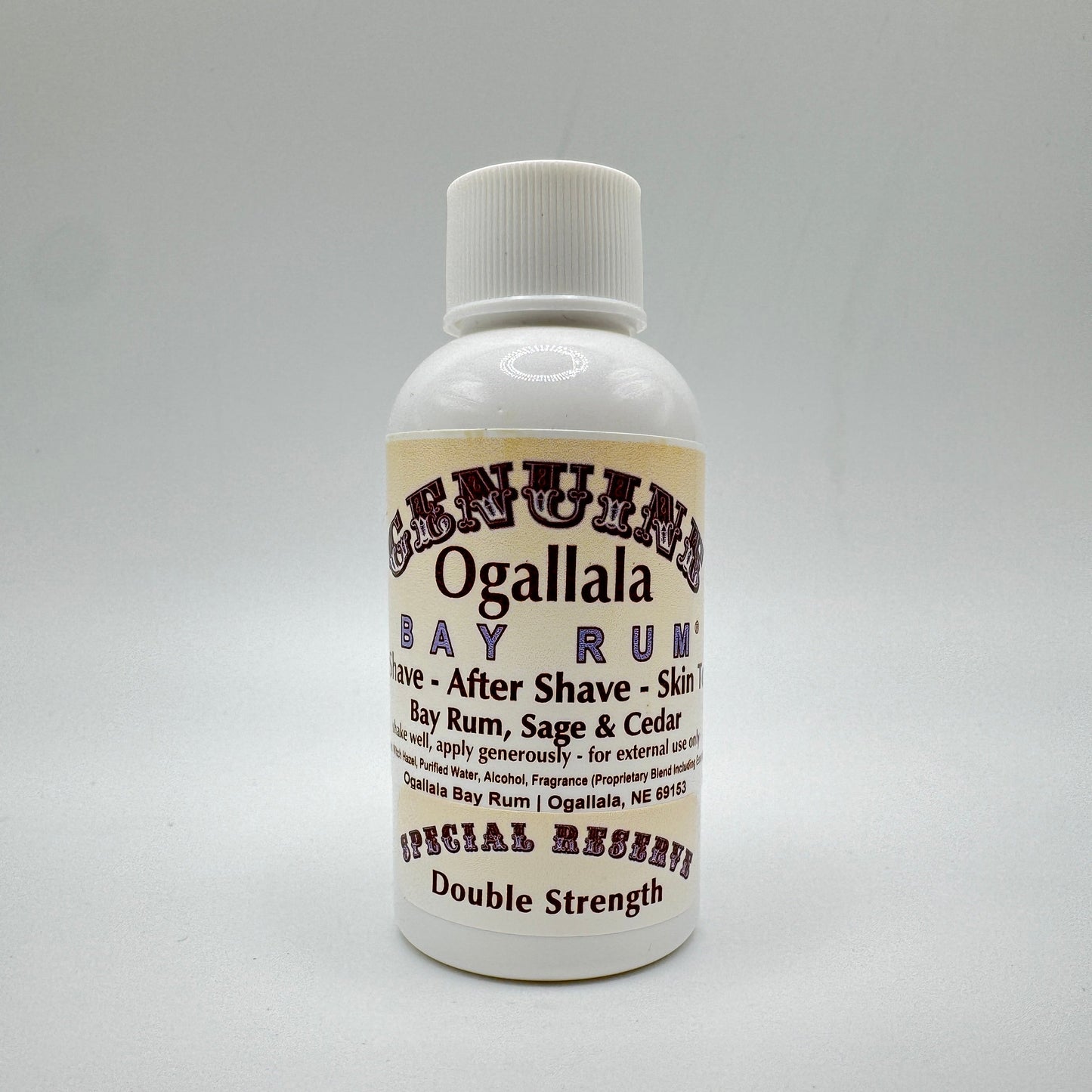 Splash après-rasage Ogallala Bay Rum, Sauge & Cèdre - 2 Oz