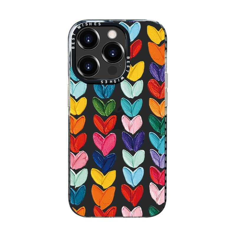 Coque iPhone transparente élégante avec design artistique