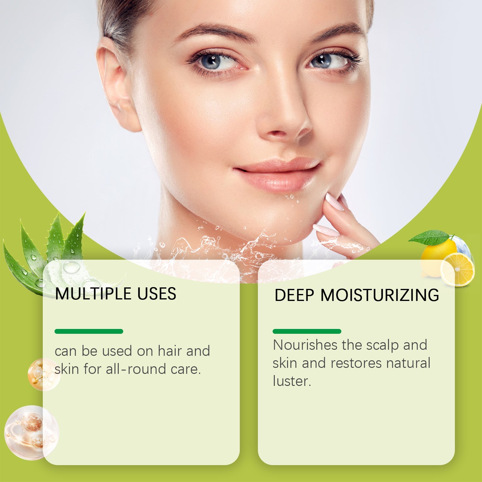 Aloe Vera Gel Moisturizes And Hydrates Skin, Hair, Body And Face - Korvel