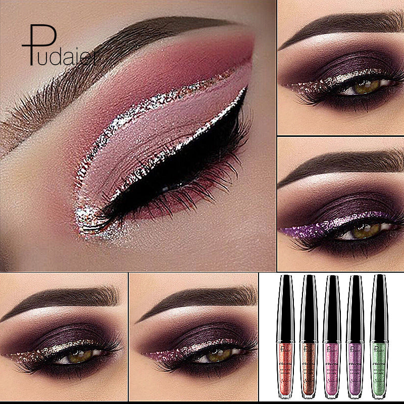 Collection d'eyeliner liquide perlé Pudaier Heavy Metal