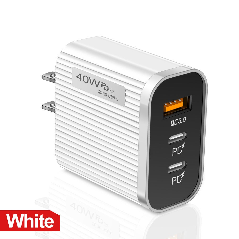 Cargador Móvil Premium Striped USB+2PD Tipo-C