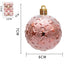 Christmas 6cm Decorative Ball with Starry Sky Relief, Christmas Electroplating Ball Pendant, Venue Decoration Ball - Korvel