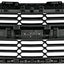 Front Bumper Upper Grille Grill Compatible with Chevrolet Silverado 1500 2016-2018 (Black) - Korvel