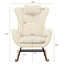 Rocking Chair - with rubber leg and cashmere fabric suitable for living room and bedroom - Korvel