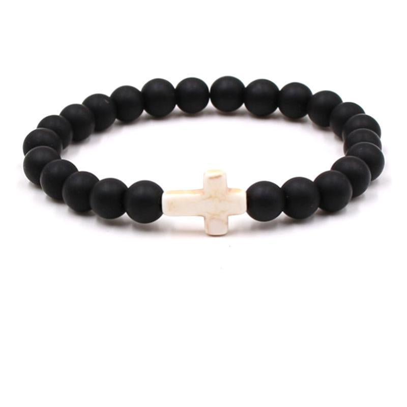 Fashion bead jewelry cross bracelet - Korvel
