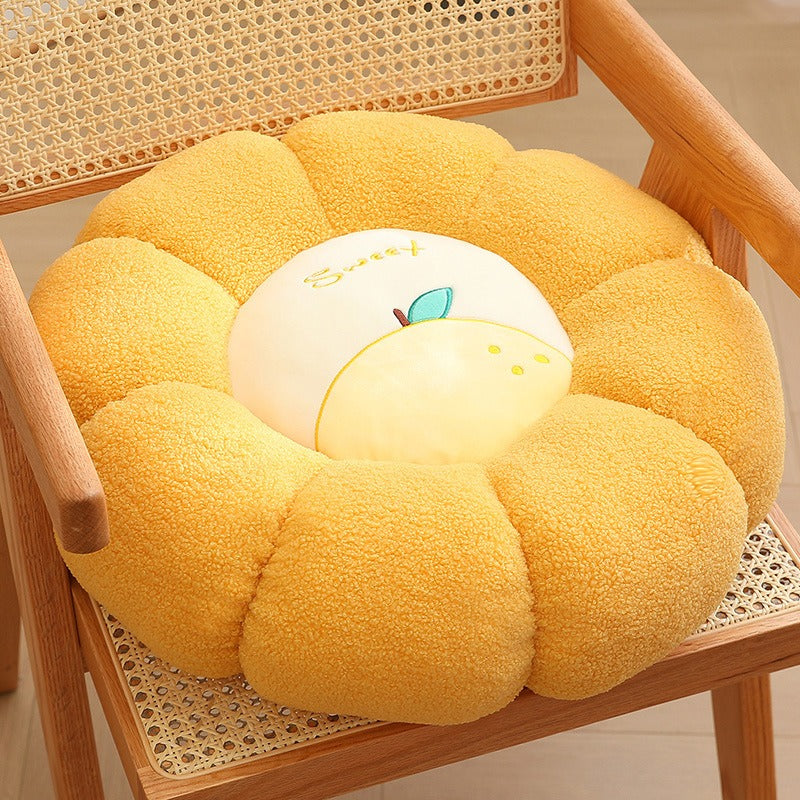 New Pumpkin Cushion Color Contrast Persimmon Ruyi Putuan Home Sofa Decoration Soft Cushion - Korvel