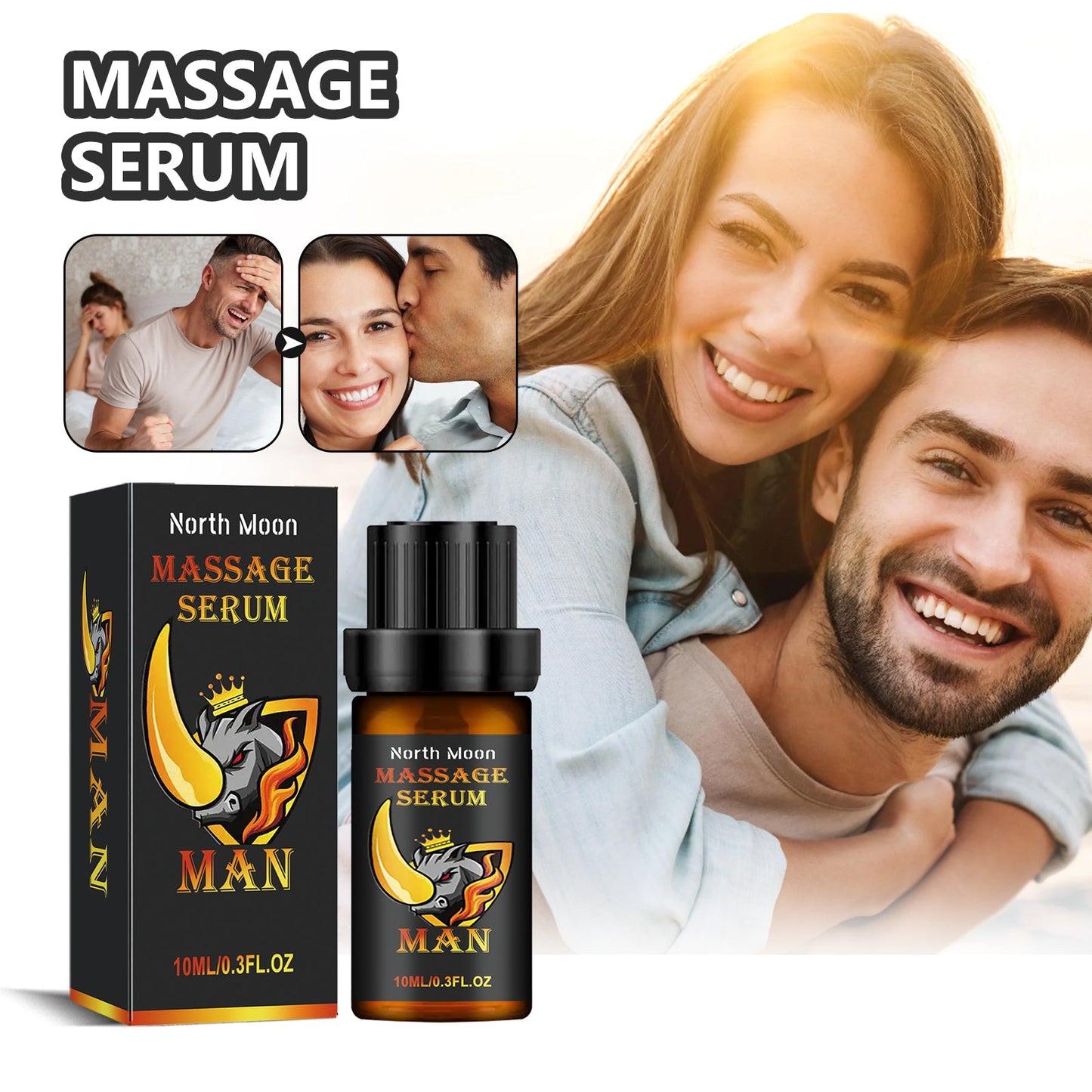 Men's Essential Massage Oil for Vitality and Care