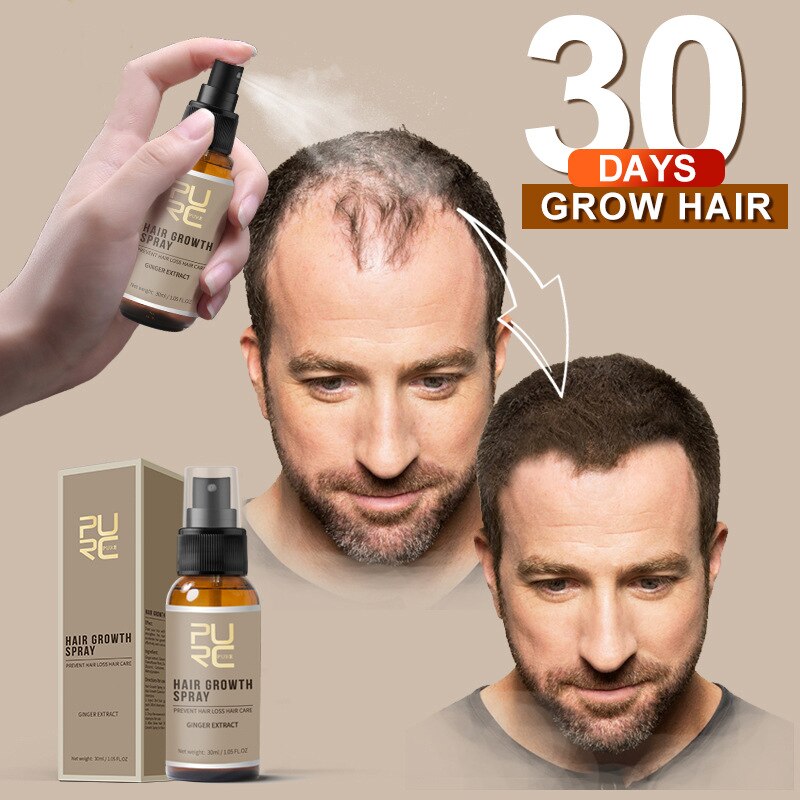 Spray de Crecimiento Capilar con Esencia Natural de Jengibre Purc - 30ml