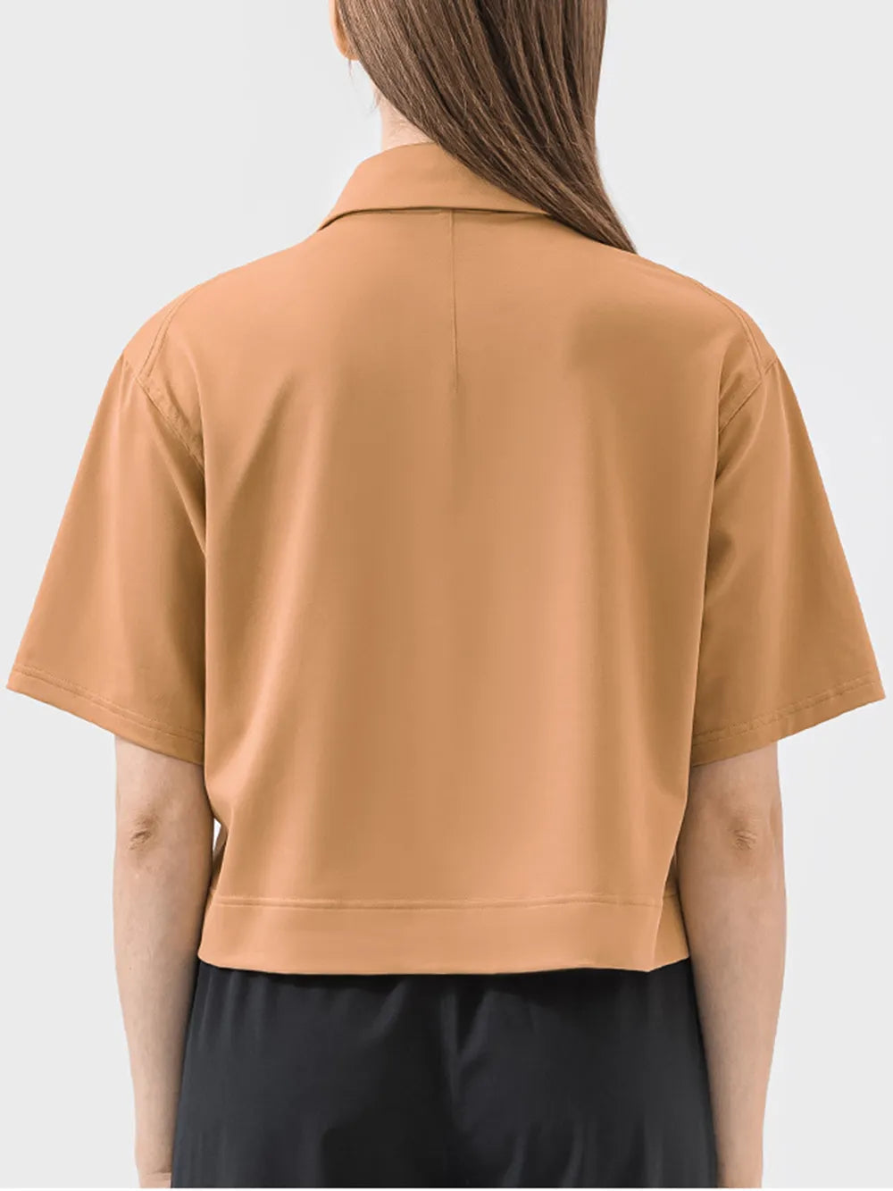 Half Button Short Sleeve Active T-Shirt - Korvel