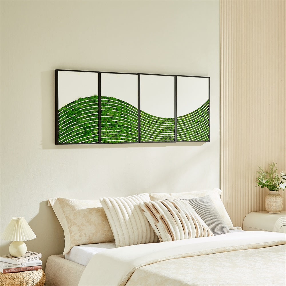 WaveMoss Metal Wall Art 4-Piece Set