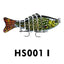 10cm Luya Bait Multi-Section Fish Plastic Hard Bait 15.5g Seven Sections Luya Bionic Bait Section Long Distance Cast Fake Bait Bait - Korvel
