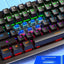 Cracked K880 Hot Swappable Mechanical Keyboard, Esports Game, Green Axis Office Computer Keyboard, Wired Mechanical Keyboard - Korvel