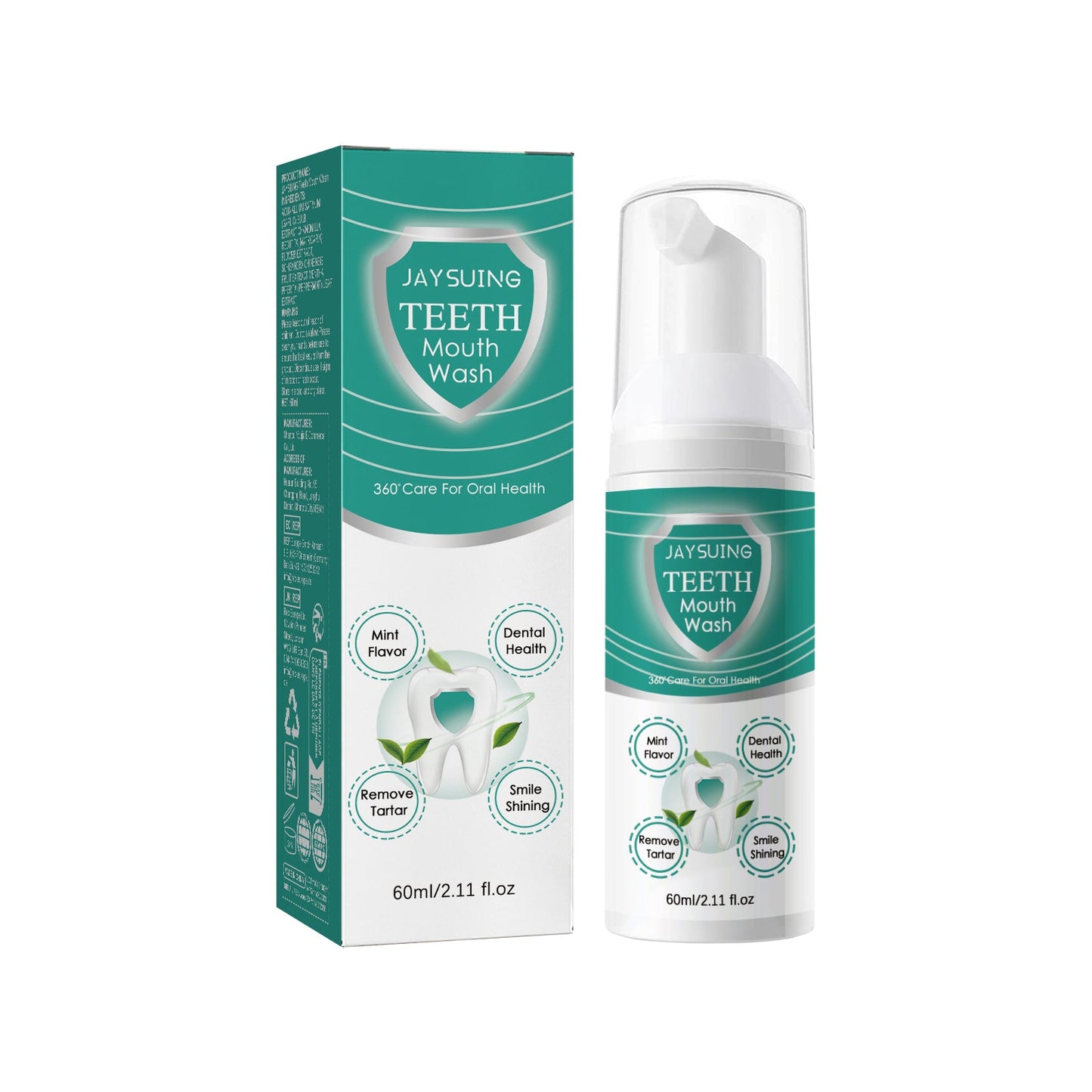 Foaming Teeth Mousse deeply cleans teeth stains, tooth yolk, gums and fresh breath - Korvel