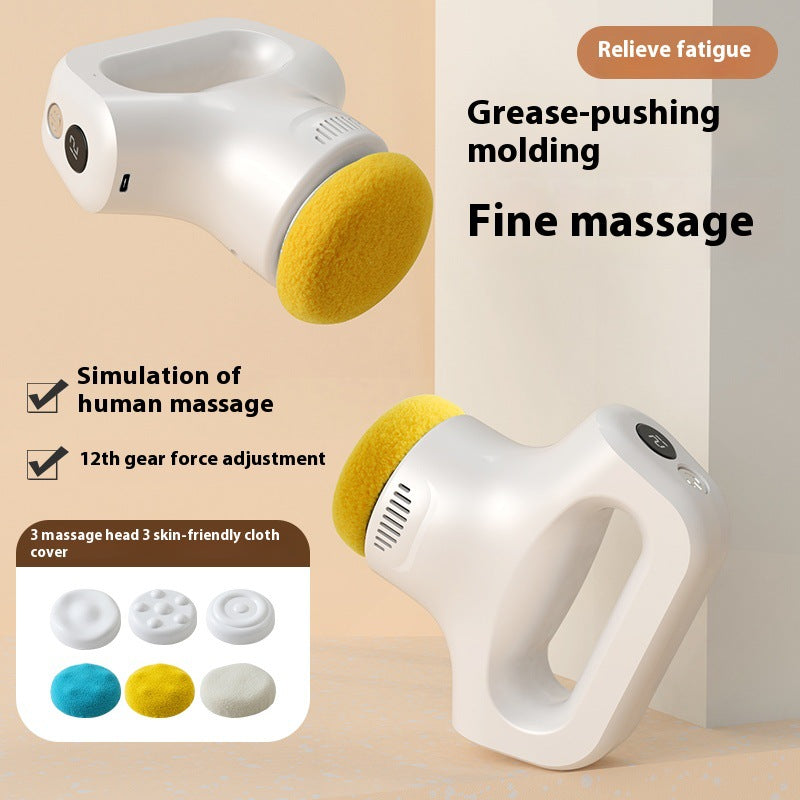 Fat pushing machine, handheld portable massager, massage stick, neck, waist, shoulder kneading, fascia gun, body beauty device - Korvel