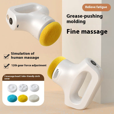 Fat pushing machine, handheld portable massager, massage stick, neck, waist, shoulder kneading, fascia gun, body beauty device - Korvel
