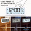 Reloj Digital Multifuncional con Brillo Ajustable