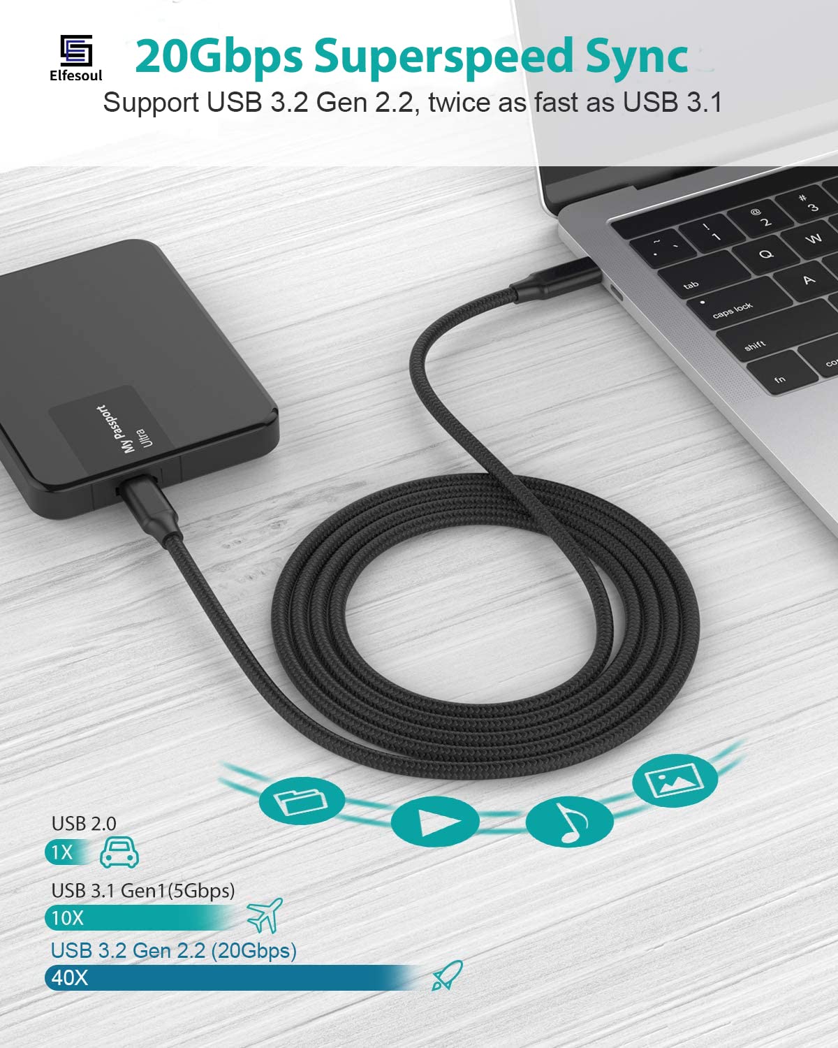 Qcable c180 black - Korvel